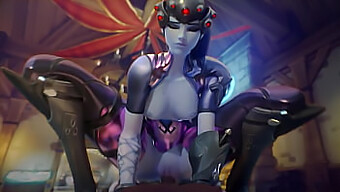 Готовьтесь К Дикой Поездке С Dva Mercy И Widowmaker В Этой 3d-Компиляции Хентай-Игр