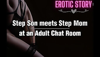 A Mature Woman And Her Younger Stepson Have An Intimate Conversation In An Adult Chat Room